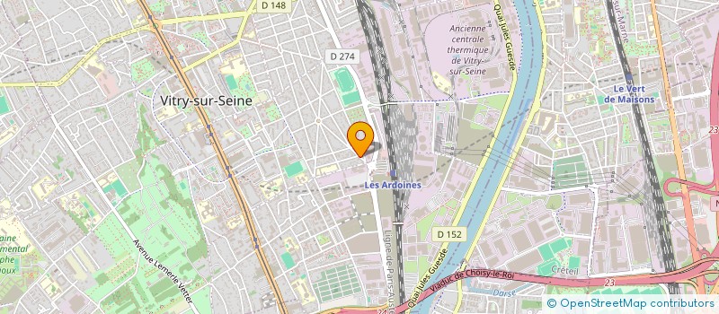 localisation de l'entreprise SCI  RUSSO FRERES  VITRY-SUR-SEINE