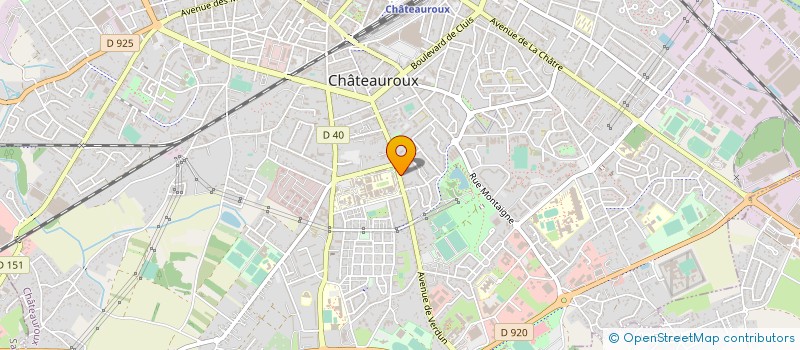 localisation de l'entreprise SCI RUSTINE  CHATEAUROUX