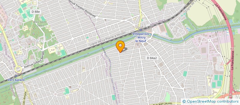 localisation de l'entreprise SCI RUZE 15.9  VILLEPARISIS