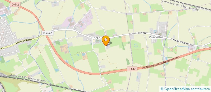 localisation de l'entreprise SCI RV 712  BORRE