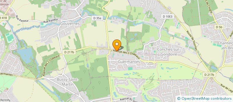 localisation de l'entreprise SCI RV2I  GUERMANTES