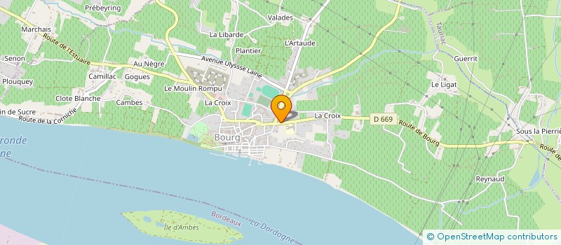 localisation de l'entreprise SCI RVGH à BOURG