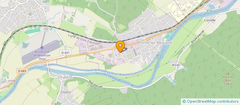 localisation de l'entreprise SCI RVI  ROCHE-LEZ-BEAUPRE