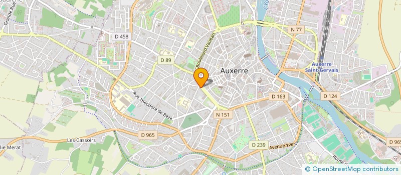 localisation de l'entreprise SCI RVL à AUXERRE