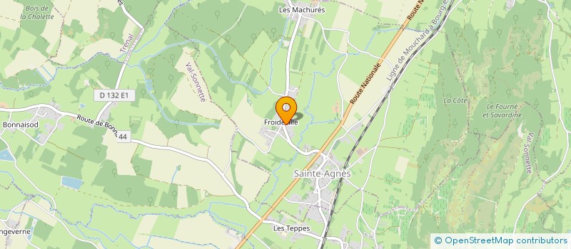 localisation de l'entreprise SCI RVLN  SAINTE-AGNES