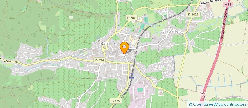 localisation de l'entreprise SCI RVM  BARR