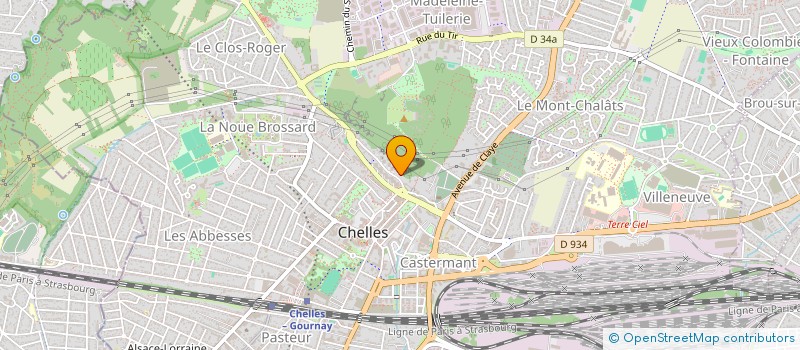 localisation de l'entreprise SCI RVMH  CHELLES