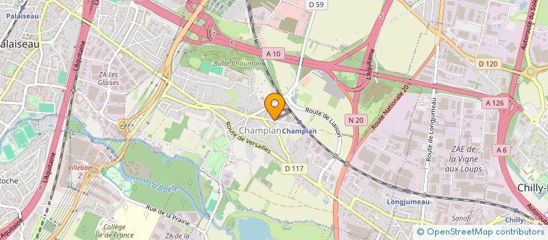 localisation de l'entreprise SCI RVO  CHAMPLAN