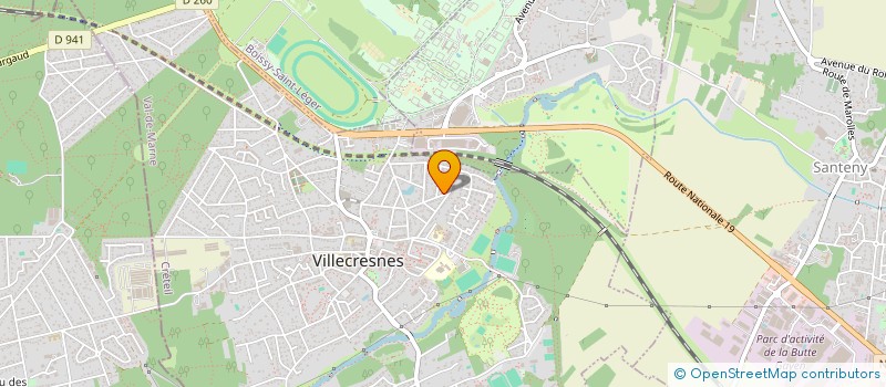 localisation de l'entreprise SCI RVR  VILLECRESNES