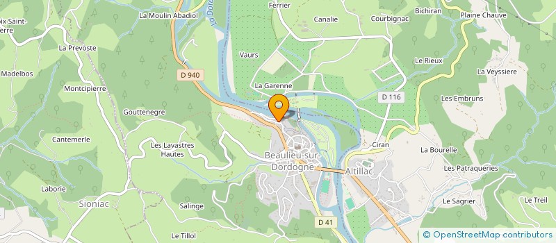 localisation de l'entreprise SCI RVT  BEAULIEU-SUR-DORDOGNE