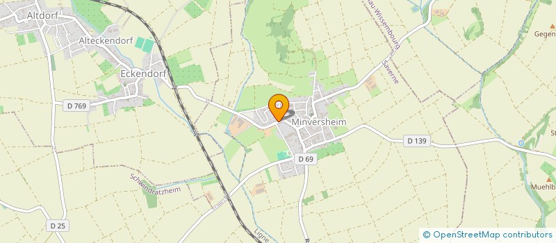 localisation de l'entreprise SCI RW  MINVERSHEIM