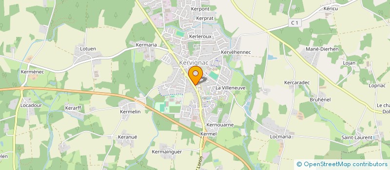 localisation de l'entreprise SCI RWANNAFRED à KERVIGNAC