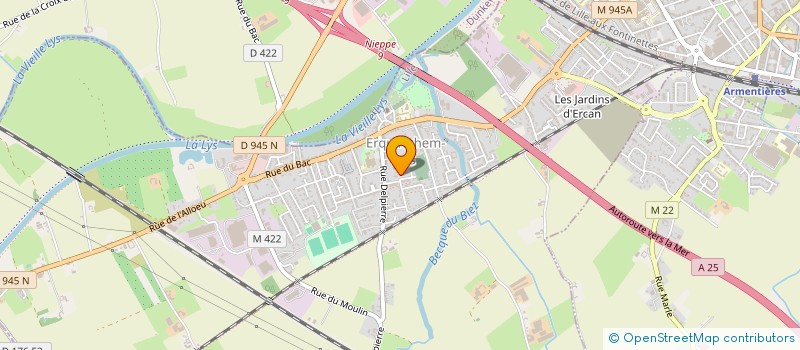 localisation de l'entreprise SCI RWL  ERQUINGHEM-LYS