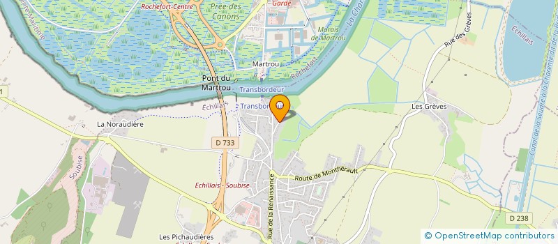 localisation de l'entreprise SCI RX  ECHILLAIS