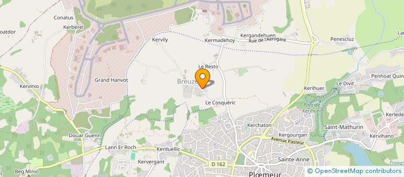 localisation de l'entreprise SCI RX à PLOEMEUR
