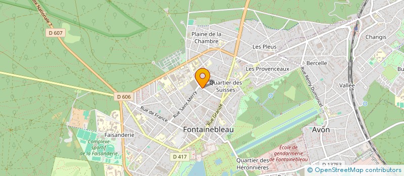 localisation de l'entreprise SCI RX AVON FRANKLIN ROOSEVELT  FONTAINEBLEAU