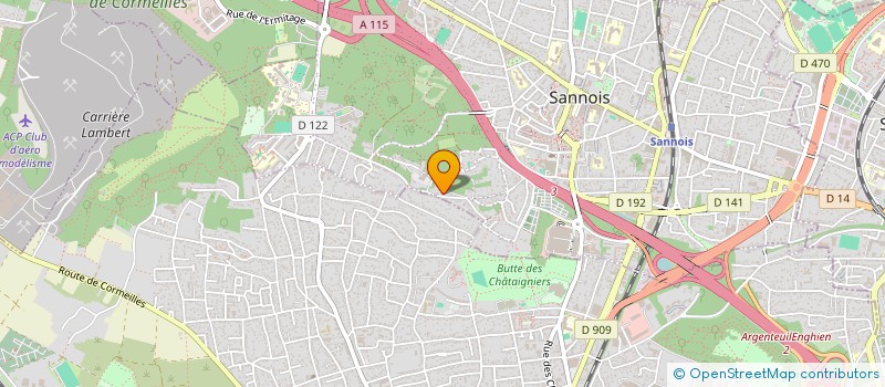 localisation de l'entreprise SCI RX FOCH  SANNOIS