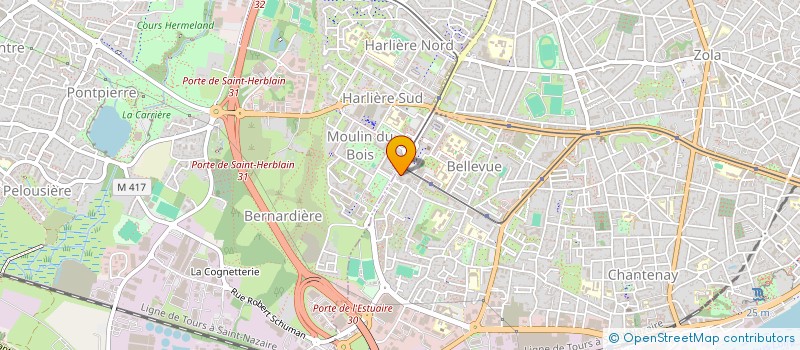 localisation de l'entreprise SCI RX NOUVELLE CARQUEFOU à NANTES