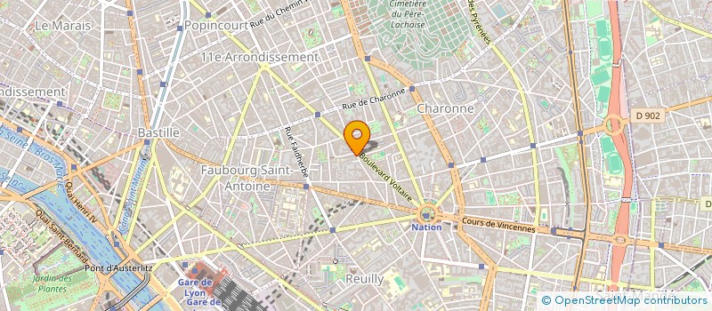 localisation de l'entreprise SCI RYA  PARIS