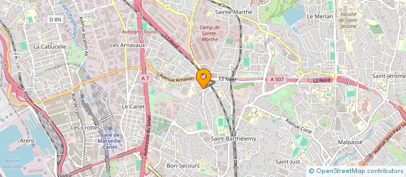 localisation de l'entreprise SCI RYAN à MARSEILLE
