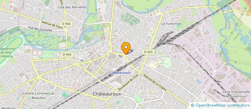 localisation de l'entreprise SCI RYATH  CHATEAUROUX