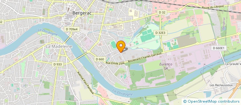 localisation de l'entreprise SCI RYB à BERGERAC