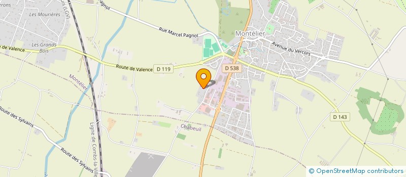 localisation de l'entreprise SCI RYC'S à MONTELIER