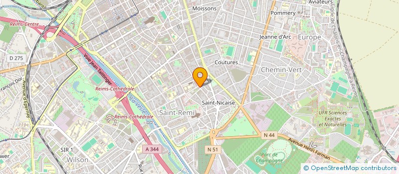 localisation de l'entreprise SCI RYCERZ  REIMS