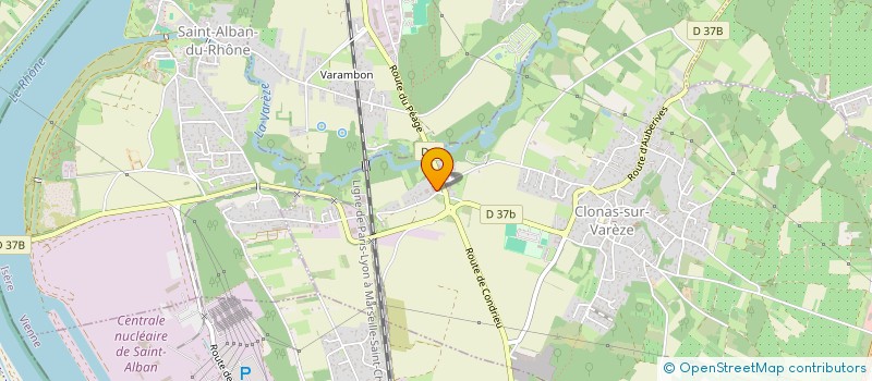 localisation de l'entreprise SCI RYGA  CLONAS-SUR-VAREZE