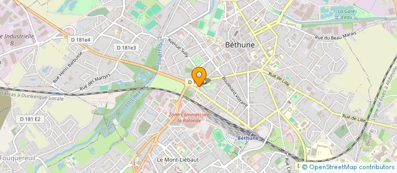 localisation de l'entreprise SCI RYLJ  BETHUNE