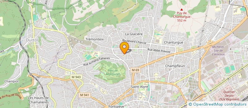 localisation de l'entreprise SCI RYM  CLERMONT-FERRAND