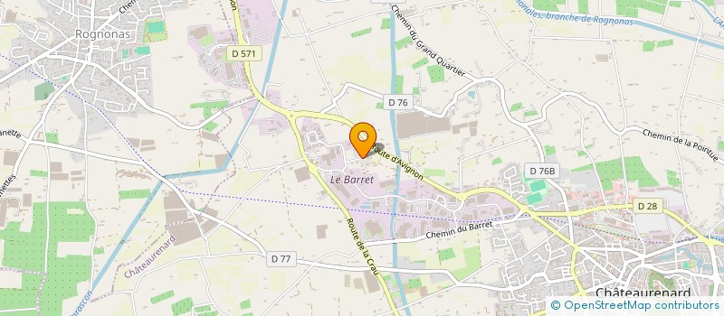 localisation de l'entreprise SCI RYMA à CHATEAURENARD