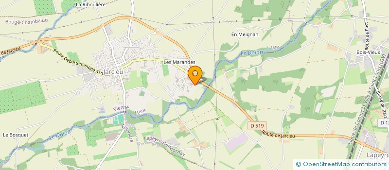 localisation de l'entreprise SCI RYME  JARCIEU