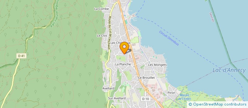 localisation de l'entreprise SCI RYOKAN ANNECY  SEVRIER