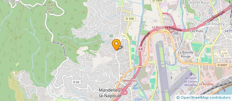localisation de l'entreprise SCI RYOO à MANDELIEU-LA-NAPOULE