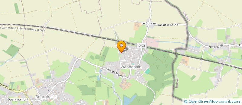 localisation de l'entreprise SCI RYS-RODRIGUES  WANNEHAIN