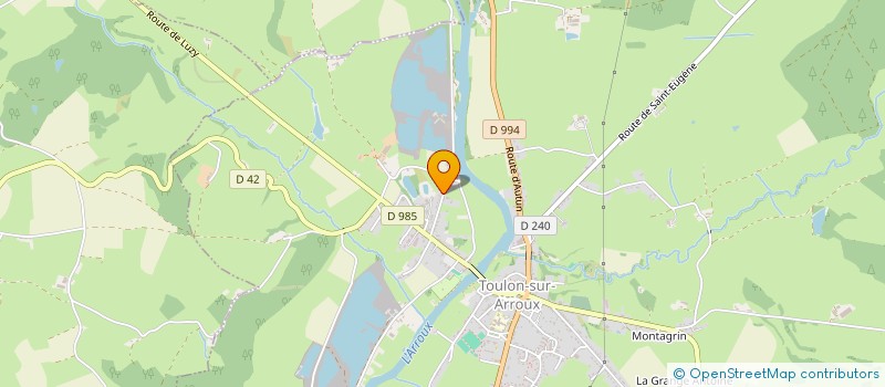 localisation de l'entreprise SCI RYSSEN  TOULON-SUR-ARROUX