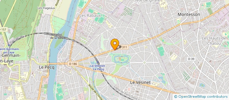 localisation de l'entreprise SCI RYV  LE VESINET