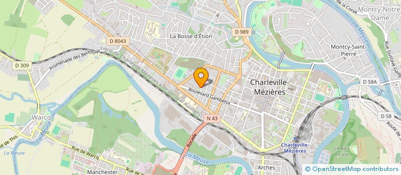 localisation de l'entreprise SCI RYVLAS à CHARLEVILLE-MEZIERES