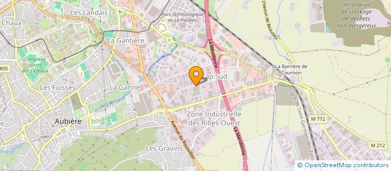 localisation de l'entreprise SCI RZ  AUBIERE