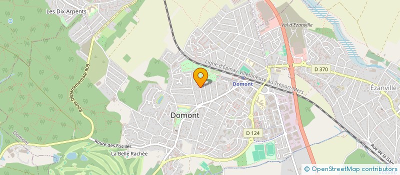 localisation de l'entreprise SCI RZ  DOMONT