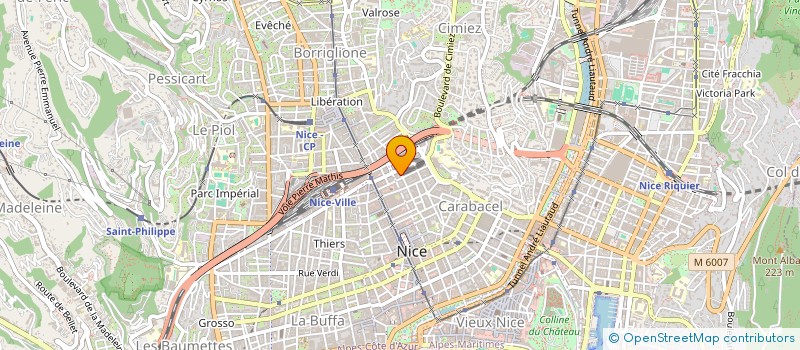 localisation de l'entreprise SCI RZH NICE  NICE