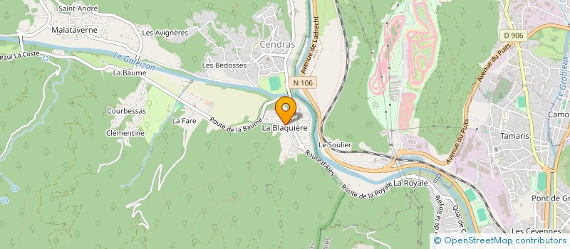 localisation de l'entreprise SCI S.2.A  CENDRAS