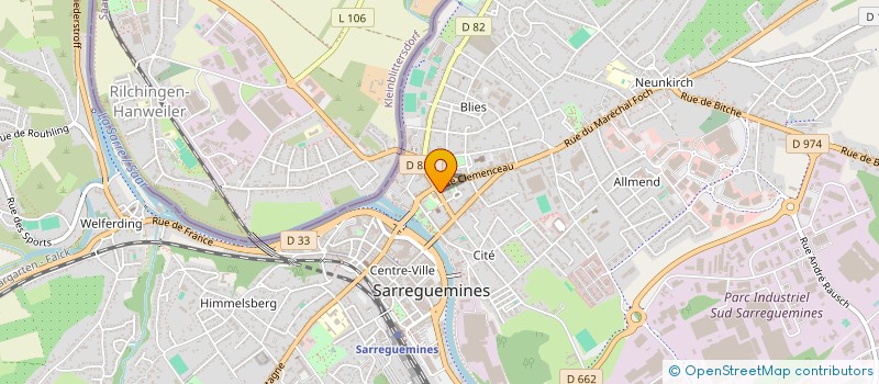 localisation de l'entreprise SCI S.2.M. à SARREGUEMINES