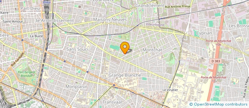 localisation de l'entreprise SCI S.2.N.  LYON