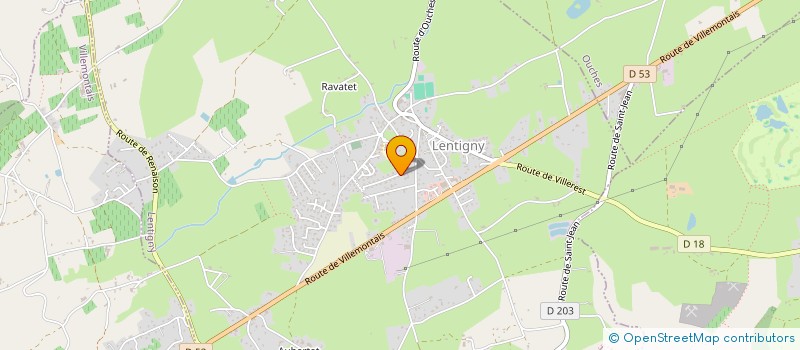 localisation de l'entreprise SCI S 3 A  LENTIGNY