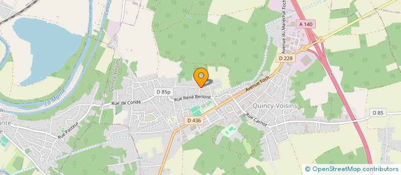 localisation de l'entreprise SCI S&3P  QUINCY-VOISINS