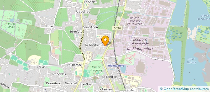 localisation de l'entreprise SCI S 5 à BLANQUEFORT
