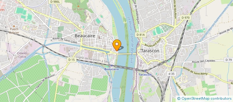 localisation de l'entreprise SCI S.A.G.A.R.  BEAUCAIRE