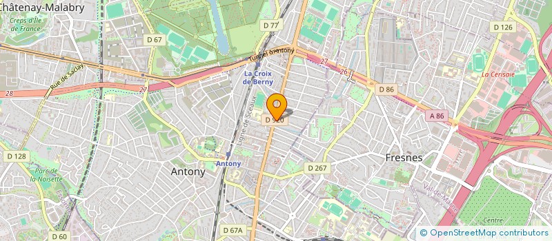 localisation de l'entreprise SCI S.A.G.E. à ANTONY